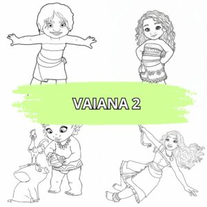 Coloriage Vaiana 2